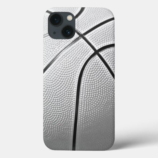 Black & White Basketball Case-Mate iPhone Case (Back)