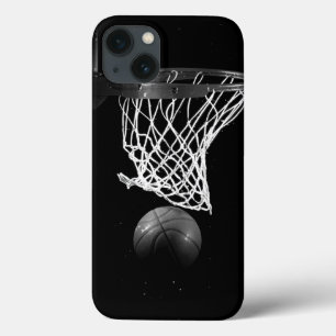 Black & White Basketball iPhone 13 Case