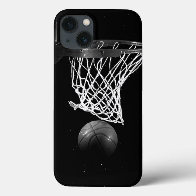 Black & White Basketball Case-Mate iPhone Case (Back)