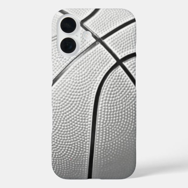Black & White Basketball Case-Mate iPhone Case (Back)