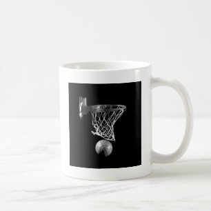 Black & White Basketball Coffee Mug