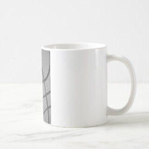 Black & White Basketball Coffee Mug