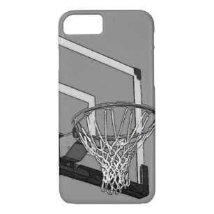 Black White Basketball Hoop iPhone 7 Case