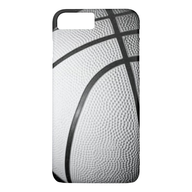 Black & White Basketball iPhone 7 Case (Back)