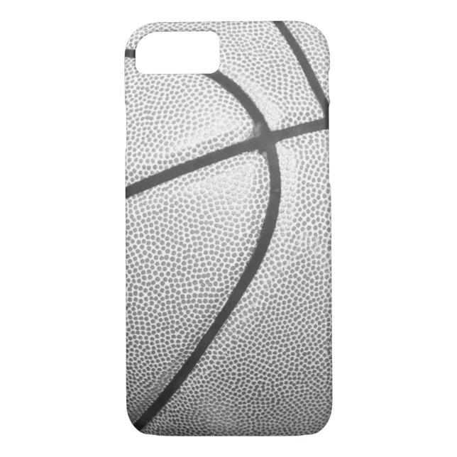 Black & White Basketball iPhone 7 Case (Back)