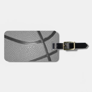 Black & White Basketball Luggage Tag