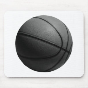 Black & White Basketball Mouse Mat