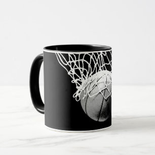 Black & White Basketball Mug
