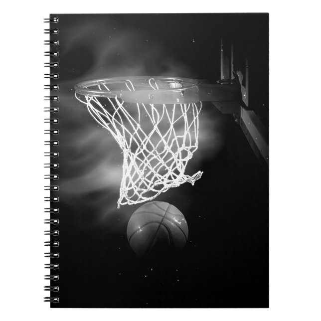 Black & White Basketball Notebook (Front)