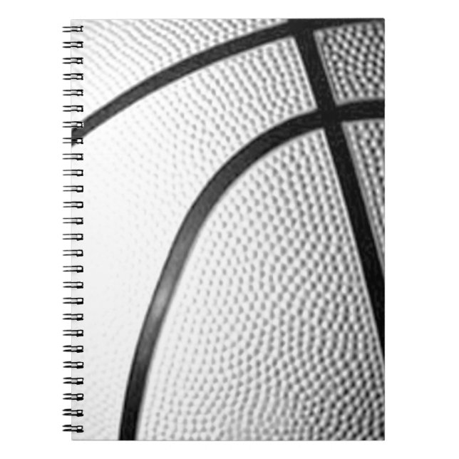 Black & White Basketball Notebook (Front)