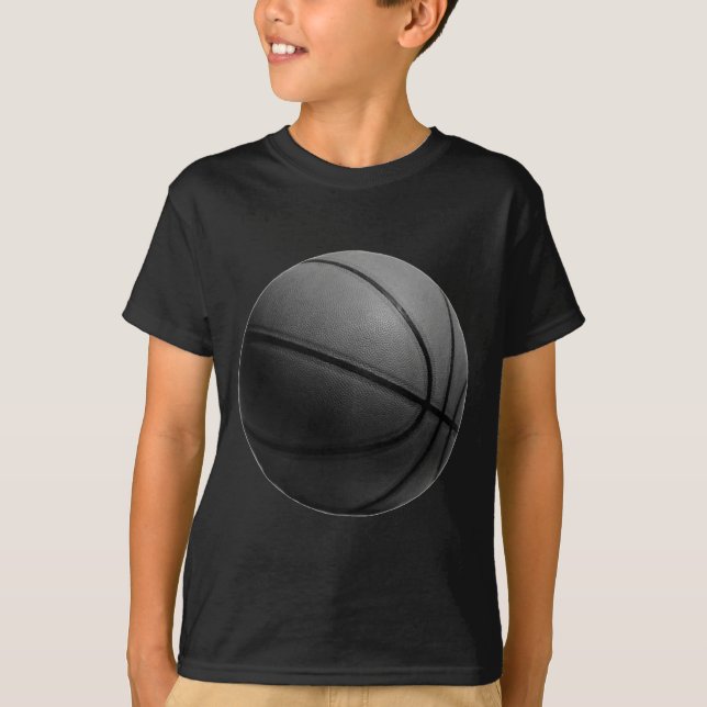 Black & White Basketball T-Shirt (Front)