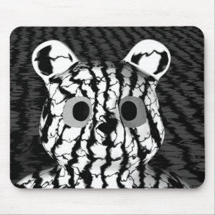 Black White Bear Mouse Mat