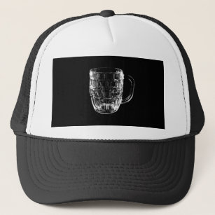 Black & White Beer Mug Trucker Hat