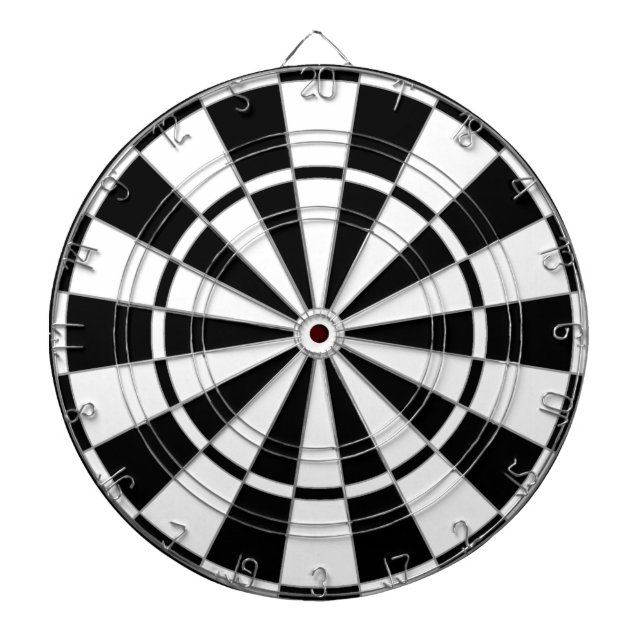 Black & White Bicolor Dart Board (Front)