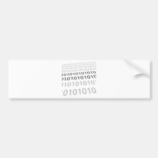 Black & White Binary 01 - GeekShirts Bumper Sticker
