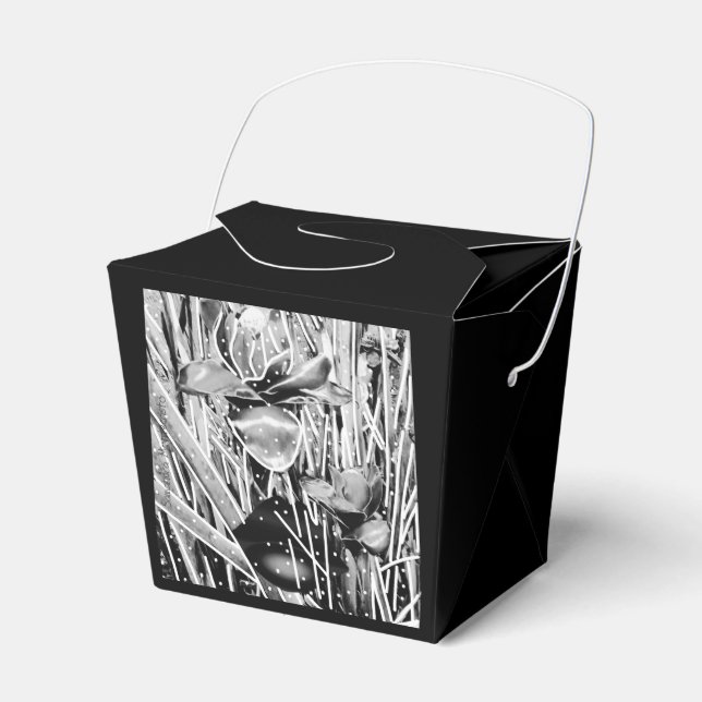Black & White Birthday Party Favour Box (Front Side)