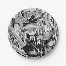 Black&White Birthday Unforgettable Paper Plate #2