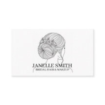 Black & White Bridal Business Card