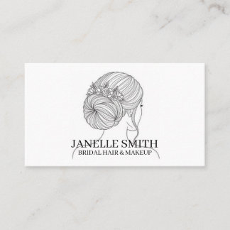 Black & White Bridal Business Card