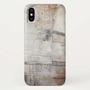 Black White & Bronze iPhone X Case