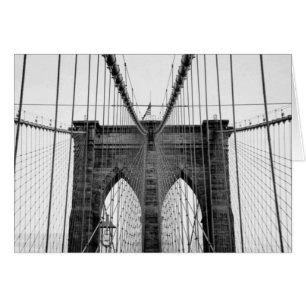 Black White Brooklyn Bridge New York