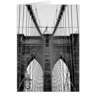 Black White Brooklyn Bridge New York