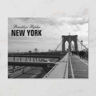 Black White Brooklyn Bridge - NY New York nr 1 Postcard