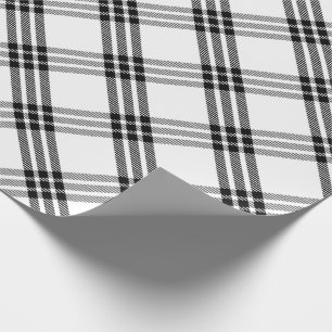 Black & White Buffalo Check Wrapping Paper