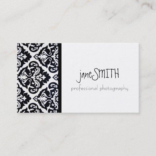 Black & White Business Card (Front)