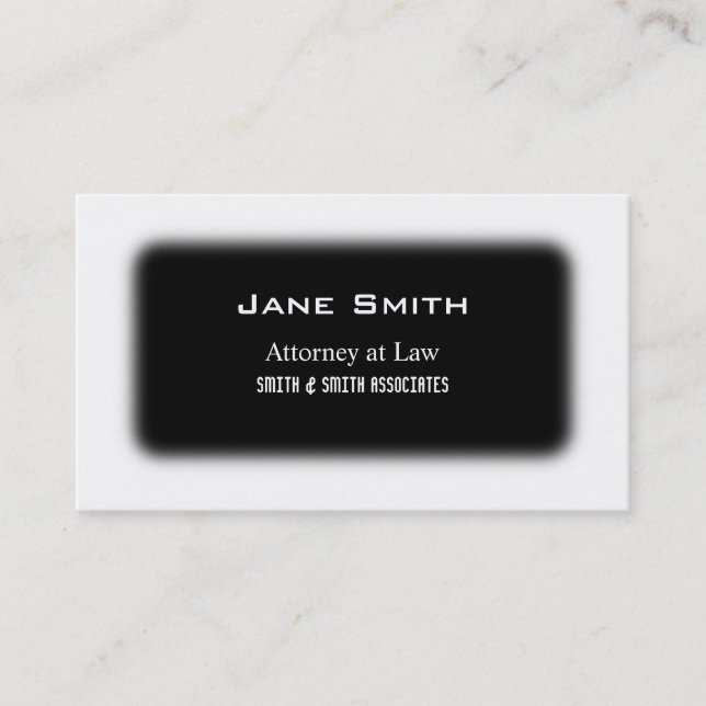 Black & White Business Card (Front)