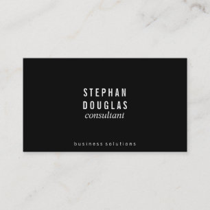 Black White Business Card