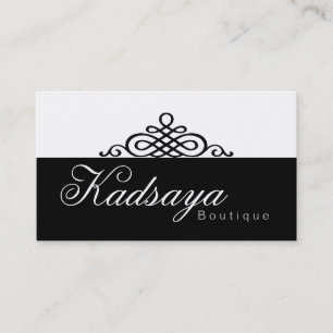 Black White Business Card BW 1 Kadsaya Retail
