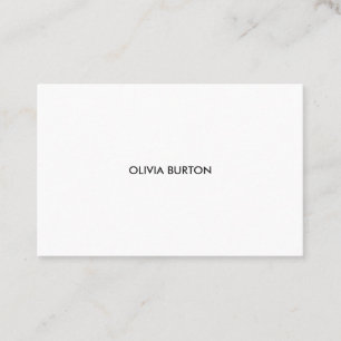 Black & white business card. Simple business card. Card