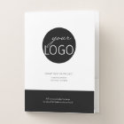 Black & White Business Logo Custom Border and Text