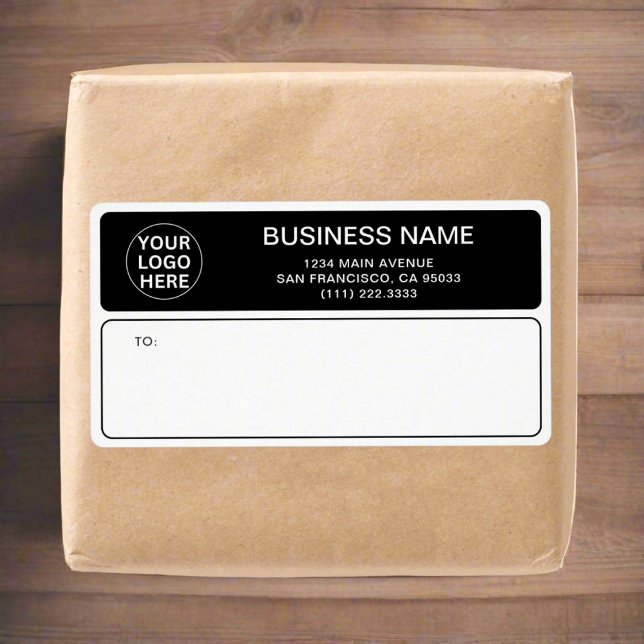 Black & White Business Logo l Company Shipping (Creator Uploaded)