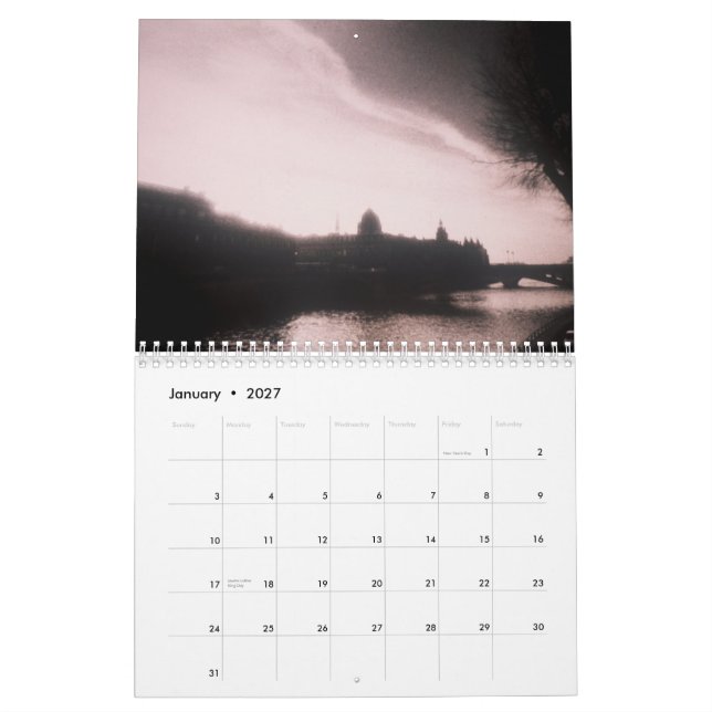 Black & White by Scott S. Jones Calendar (Jan 2027)