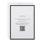 Black & White Calligraphy Modern QR Code Wedding