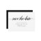 Black & White Calligraphy Save the Date Card