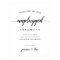 Black & White Calligraphy Unplugged Wedding Sign