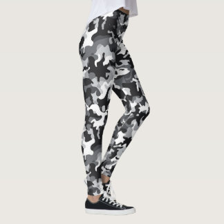 Black & White Camo design leggings