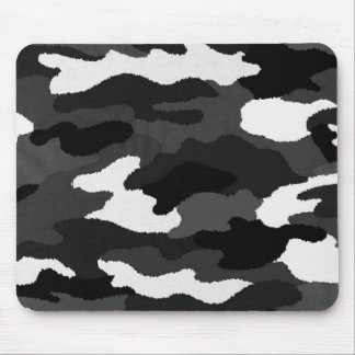 Black & White Camo Mouse Mat