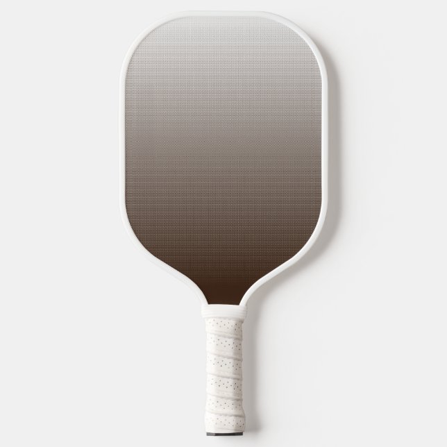 Black White Carbon Fibre Pickleball Paddle (Front)