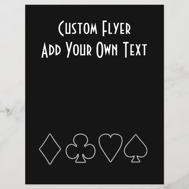 Black & White  Card Suits 1 (Front)