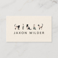 Black White Cat Silhouette Cloud Minimal