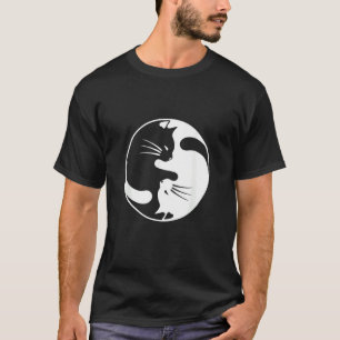 Black White Cat Yin And Yang For Women And Daddy T-Shirt