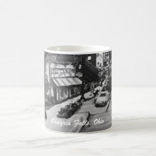 Black & White Chagrin Falls Ohio Painting Mug