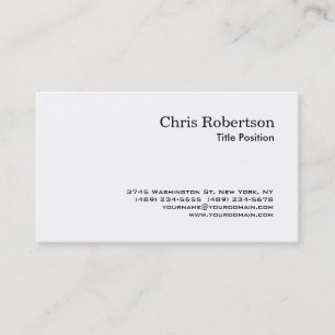 Black & White Charming Script Business Card