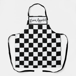 Black & White Checkerboard  Apron