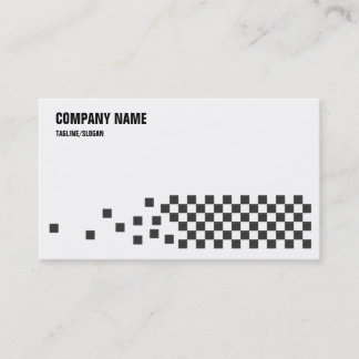 Black & White Checks Business Card