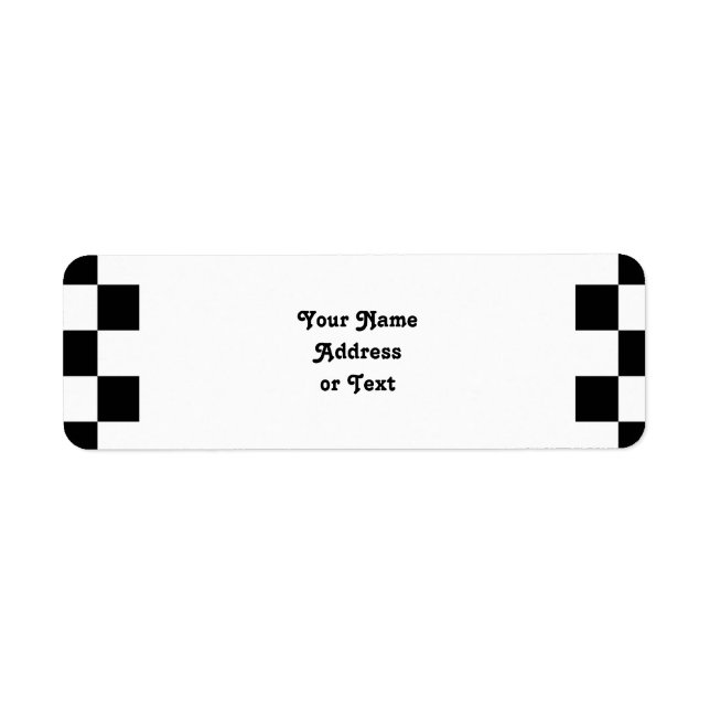 Black & White Chequerboard Background (Front)